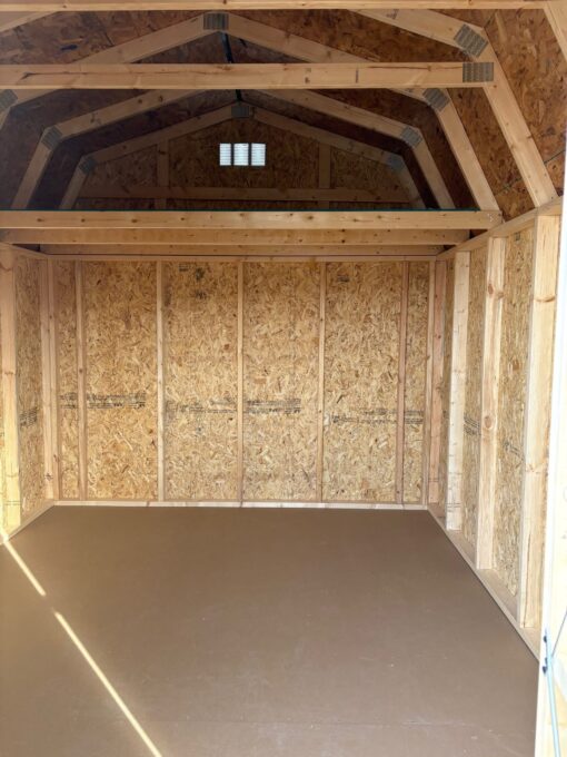 10'x12' Economy High Barn Wood Shed