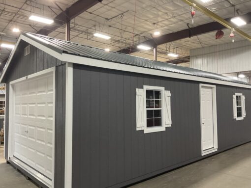 14'x32' Ranch Gable Wood Panel Garage