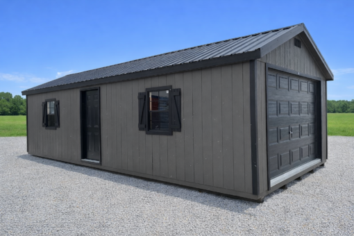 70739 14'x32' Ranch Gable Wood Panel Garage