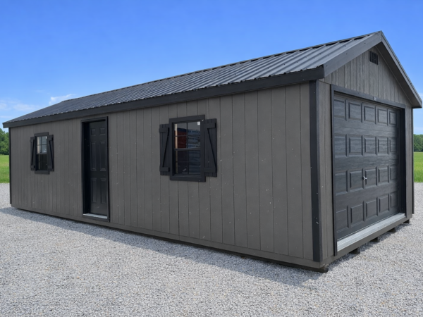 14'x32' Ranch Gable Wood Panel Garage