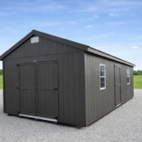 12'x24' Economy Ranch Gable Wood Shed