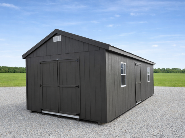 12'x24' Economy Ranch Gable Wood Shed