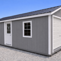 72080 12'x24' Ranch Gable Wood Panel Garage