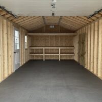 IMG_8738 12'x24' Ranch Gable Wood Panel Garage