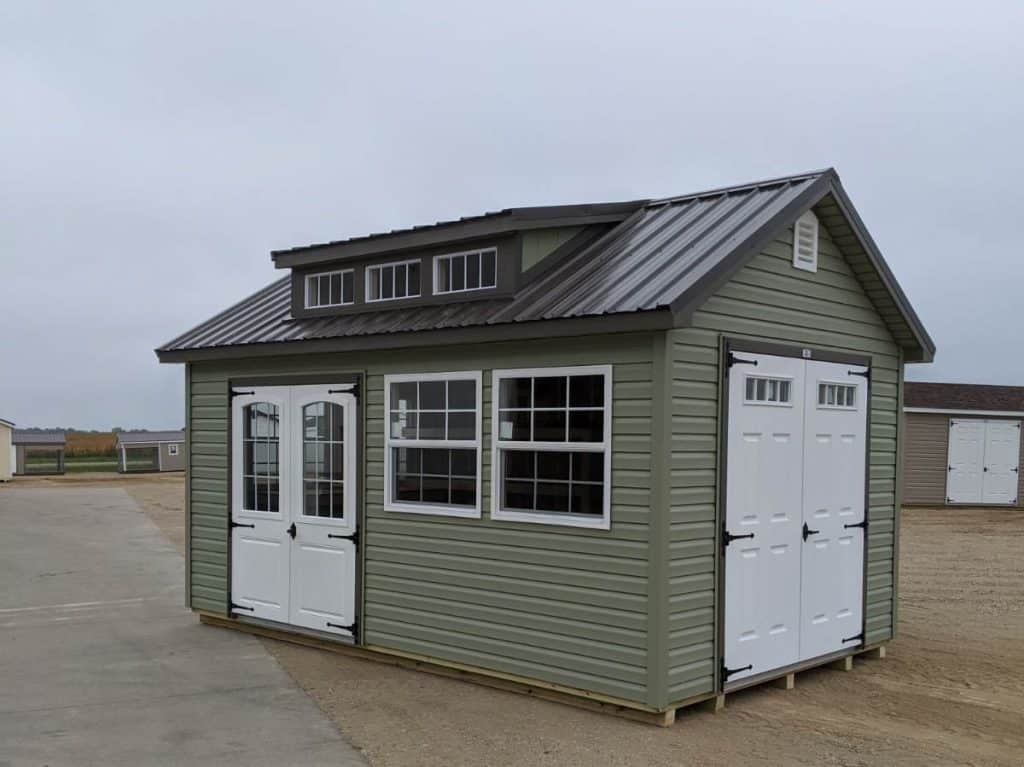 custom made vinyl sided storage sheds close to devils lake ND 1