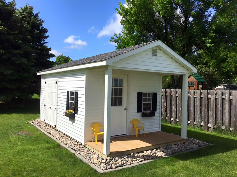 Shed with Porches | Quality Cabin-Style Sheds for Sale in ND, MN, SD, IA