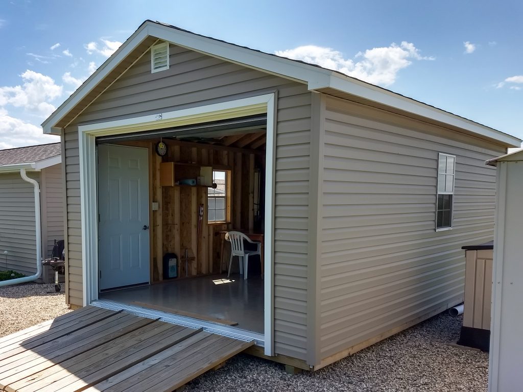 12x20 Garage Shed With Vinyl Siding Devils Lake North Dakota