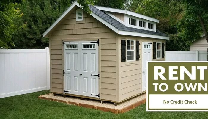 rent to own sheds in north dakota no credit check needed