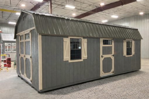 12'x24' High Barn Wood Panel Shed