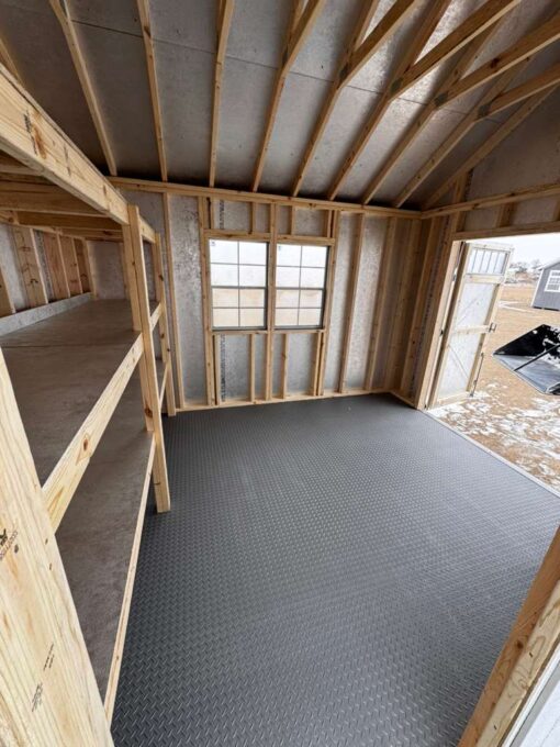 12'x22' Greenhouse & Garden Shed Combo