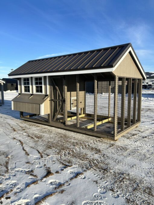 104506-1 7'x14' Quaker Chicken Coop Combo