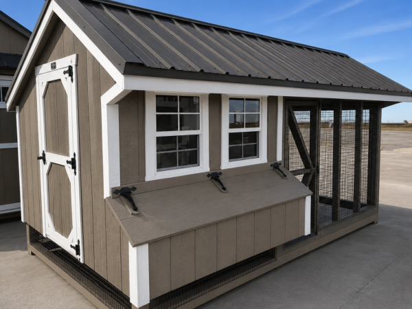 7'x14' Quaker Chicken Coop Combo
