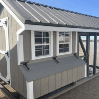 104506-4 7'x14' Quaker Chicken Coop Combo