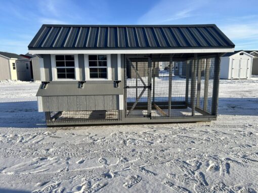 7'x14' Quaker Chicken Coop Combo