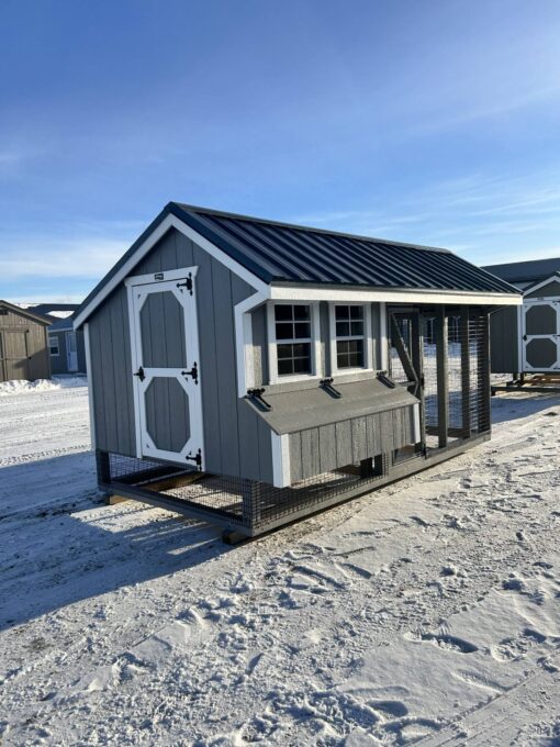 7'x14' Quaker Chicken Coop Combo