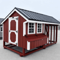 7'x14' Quaker Chicken Coop Combo