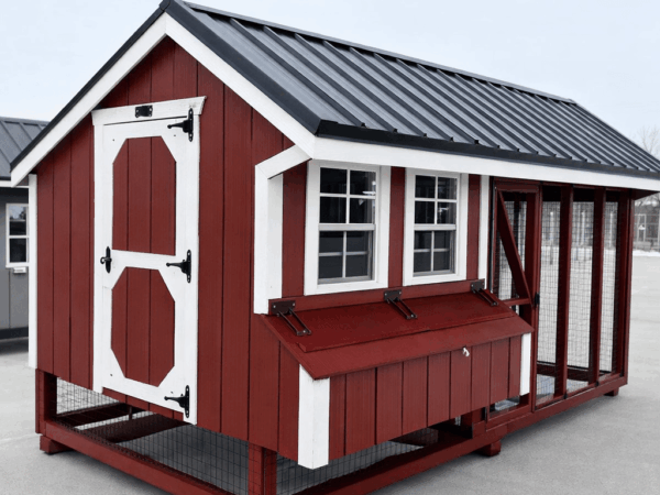 7'x14' Quaker Chicken Coop Combo