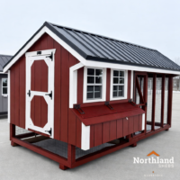 7'x14' Quaker Chicken Coop Combo