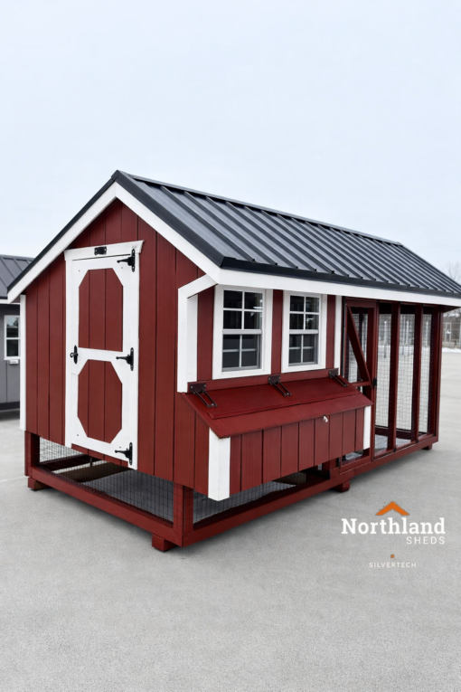 7'x14' Quaker Chicken Coop Combo