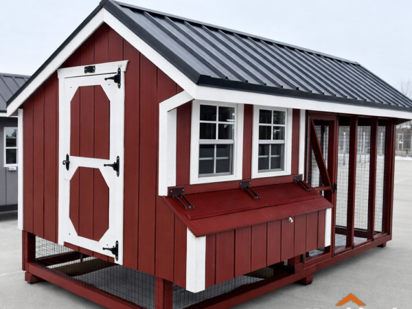 7'x14' Quaker Chicken Coop Combo