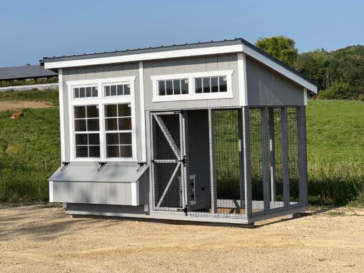 6'x12' Studio Chicken Coop Combo