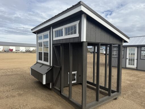 6'x12' Studio Chicken Coop Combo