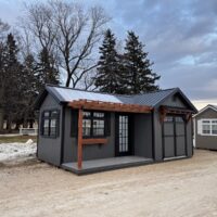 12'x22' Greenhouse & Garden Shed Combo