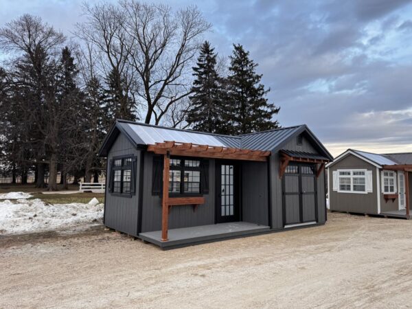 12'x22' Greenhouse & Garden Shed Combo