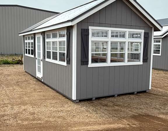 10'x24' Greenhouse - Shed Combo