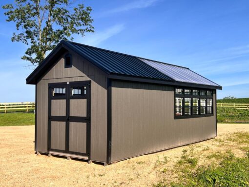 10'x24' Greenhouse - Shed Combo