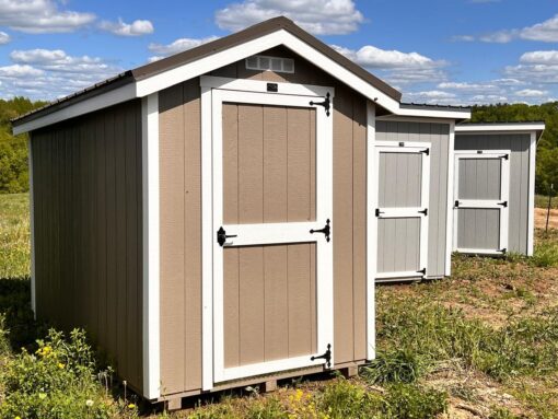 6'x10' Ranch Style Wood Panel Shed