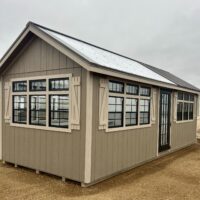 10'x24' Greenhouse Shed Combo