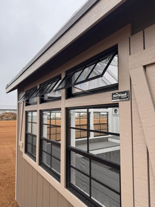 10'x24' Greenhouse Shed Combo