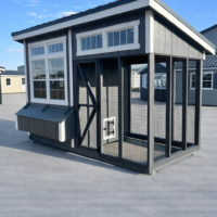 6'x12' Studio Chicken Coop Combo