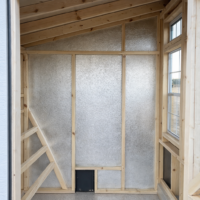 6'x12' Studio Chicken Coop Combo