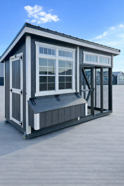 6'x12' Studio Chicken Coop Combo
