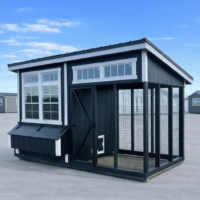 6'x12' Studio Chicken Coop Combo