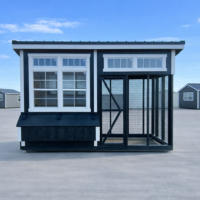 6'x12' Studio Chicken Coop Combo