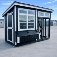 6'x12' Studio Chicken Coop Combo