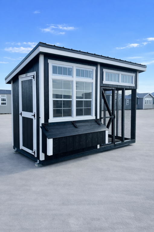 6'x12' Studio Chicken Coop Combo