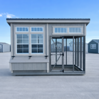 6'x12' Studio Chicken Coop Combo