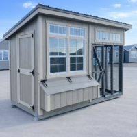 6'x12' Studio Chicken Coop Combo
