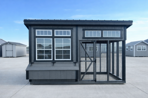 6'x12' Studio Chicken Coop Combo