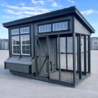 6'x12' Studio Chicken Coop Combo