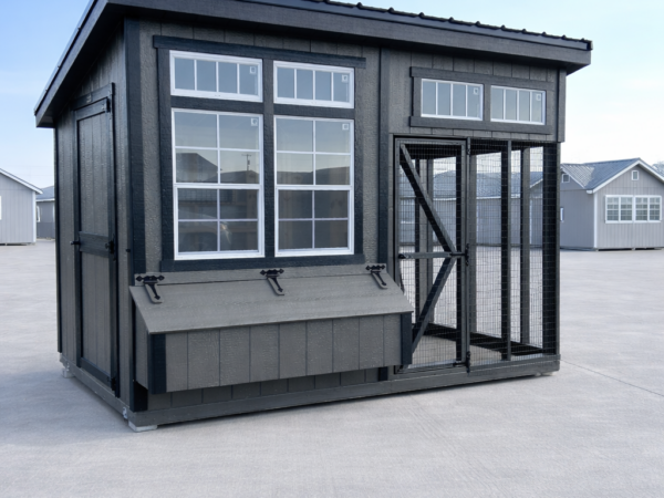 6'x12' Studio Chicken Coop Combo