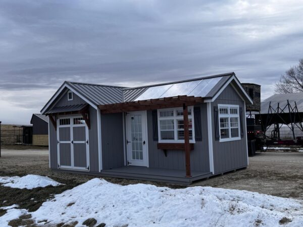 12'x22' Greenhouse & Garden Shed Combo