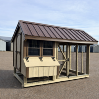6'x10' Quaker Chicken Coop Combo