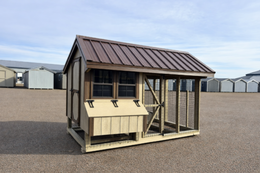 6'x10' Quaker Chicken Coop Combo