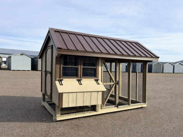 6'x10' Quaker Chicken Coop Combo