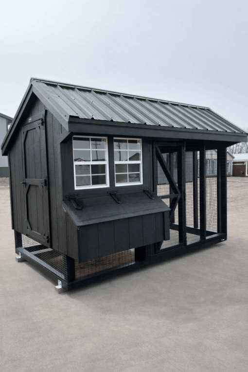 6'x10' Quaker Chicken Coop Combo